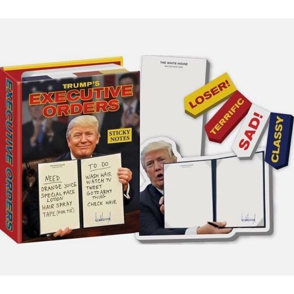 Other - Donald Trump Executive-Orders Sticky Note Booklet-Unemployed Philosophers Guild